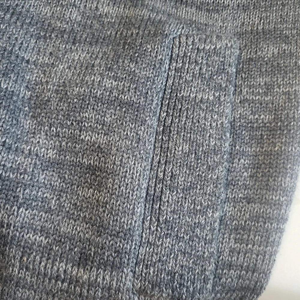 MERINO BAY, Men's Cardigan, 3 Pockets, Office, Cocktails, Business, Gray ,Size L